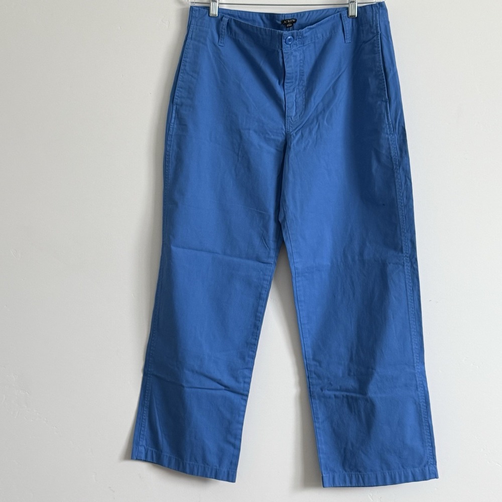 J.Crew Straight Leg Pants Woman Sz 30 x28 Nautical Beachy Preppy Boat Scandi - Picture 2 of 9